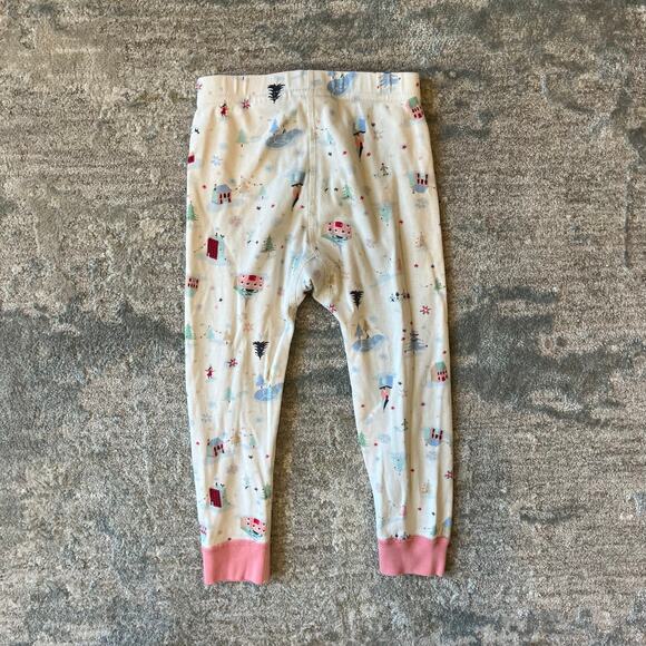 Hanna Andersson Christmas Town Long John Pajamas 90 cm 3T - Picture 8 of 11